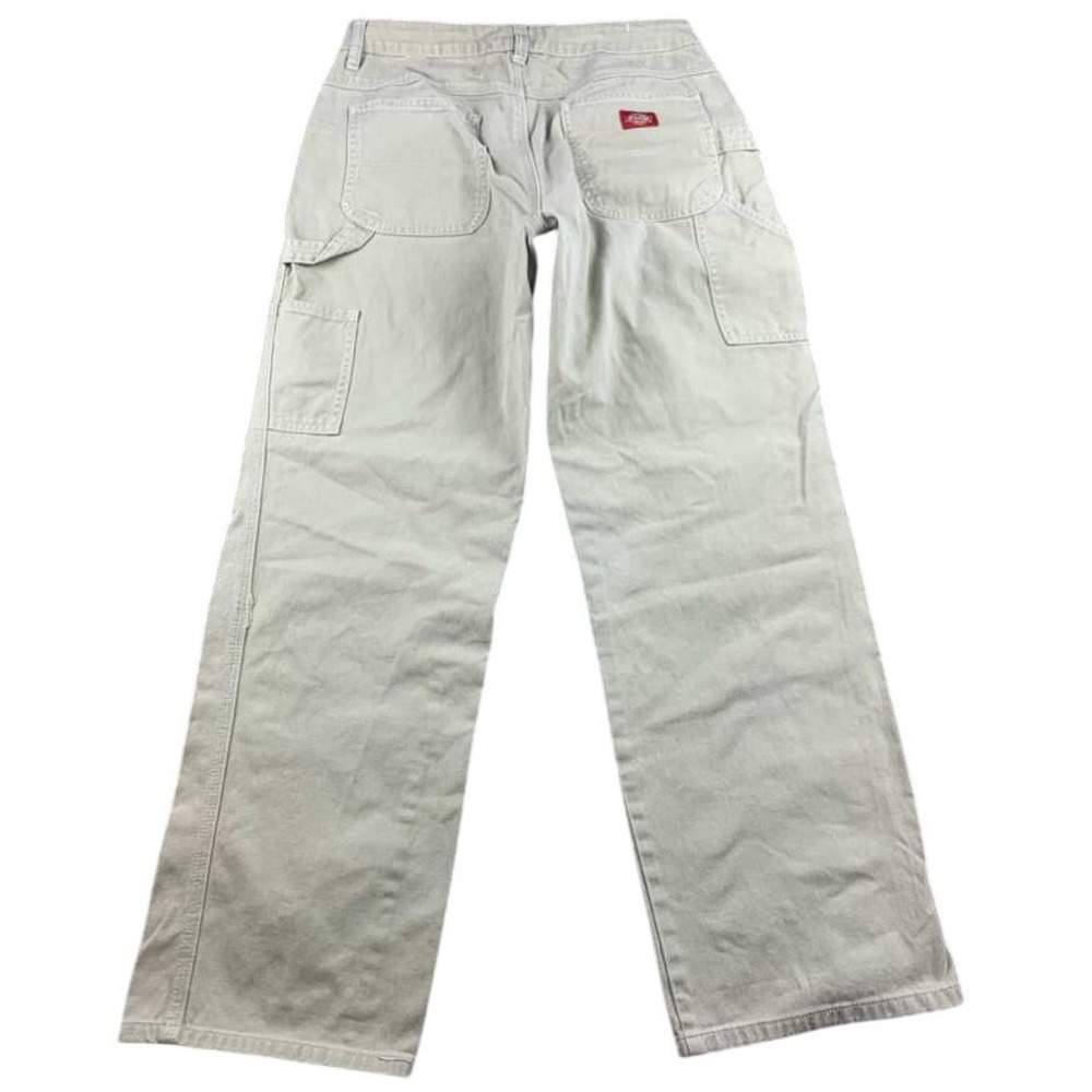 Dickies Carpenter Pants Women Junior 13/31 Tan Beige Straight Leg Utility Pocket